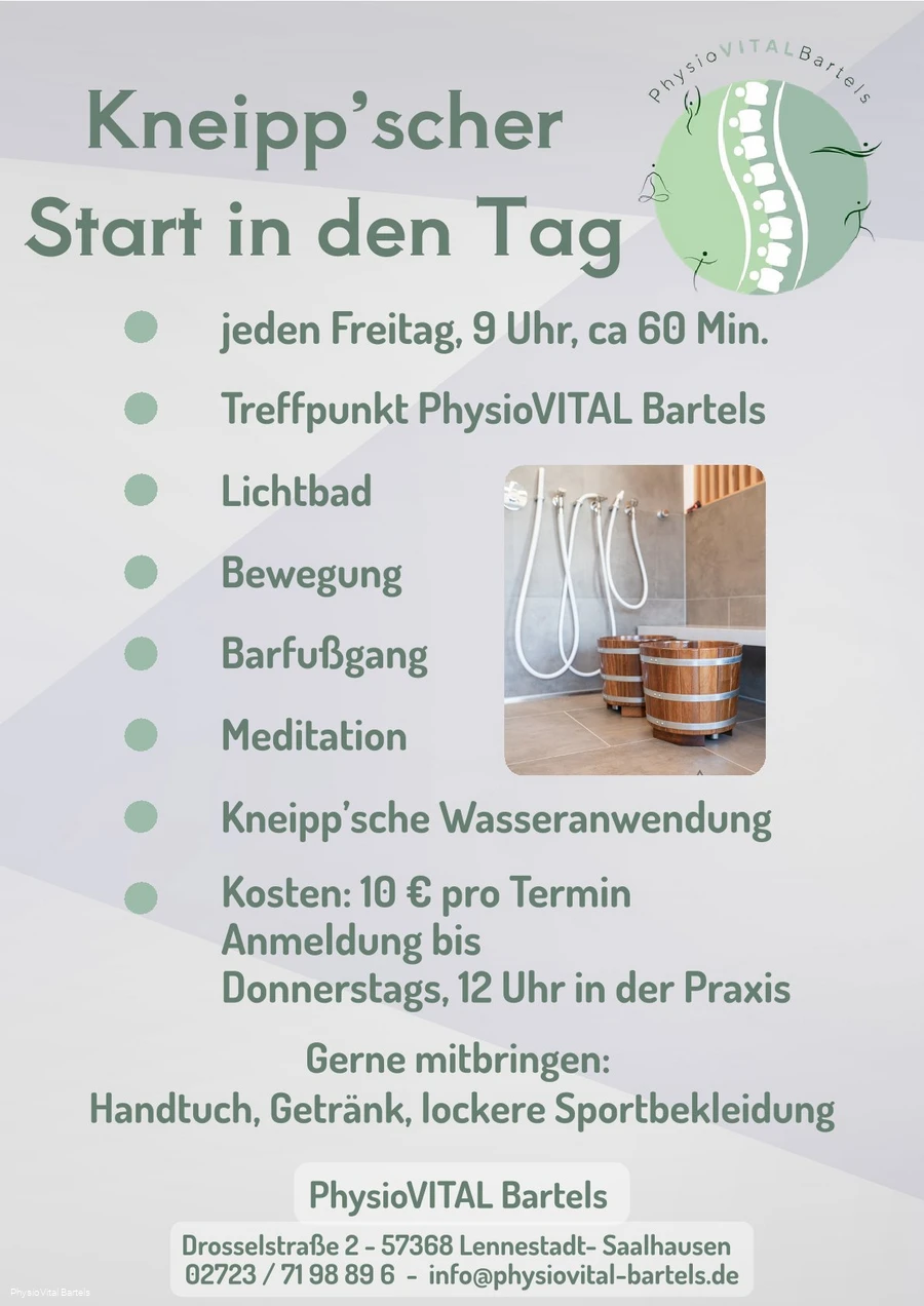 "Kneipp'scher Start in den Tag"
